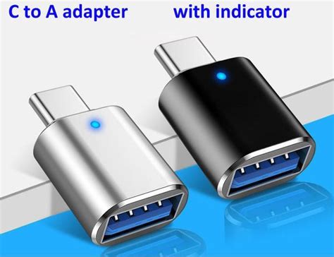 Usb 30 To Type C Otg Adapters Usbc Male To Usba Female Converter Micro 5pin Connector For