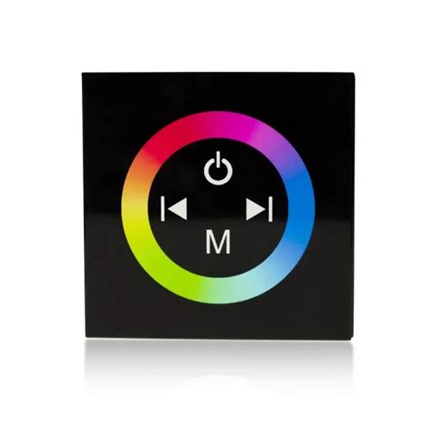 RGB LED Wall Mounted Controller Touch Sensitive Glass Panel