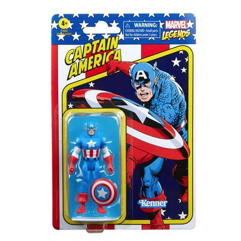 Marvel Comics Marvel Legends Captain America Retro Style 375 In Action