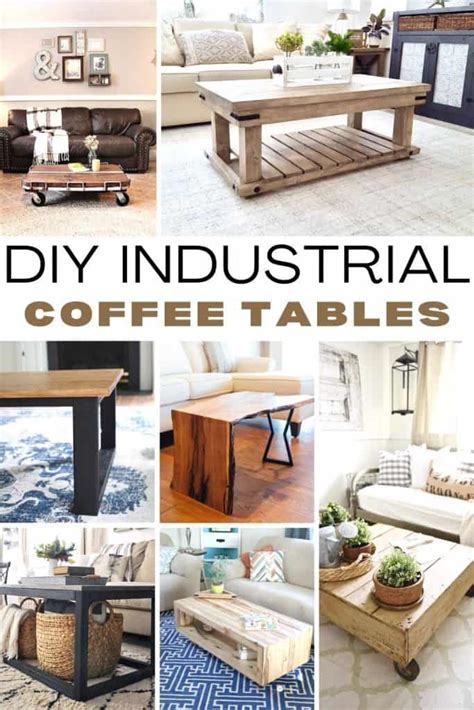 21 Stylish DIY Industrial Coffee Table Ideas - Joyful Derivatives