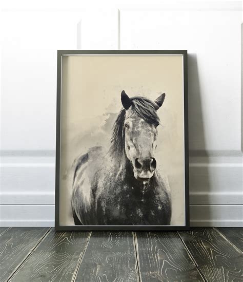 Horse Print Horse Wall Art Horse Art Large Print | Etsy