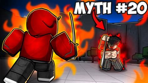 I Busted 20 MYTHS Inside Of ROBLOX The Strongest Battlegrounds YouTube