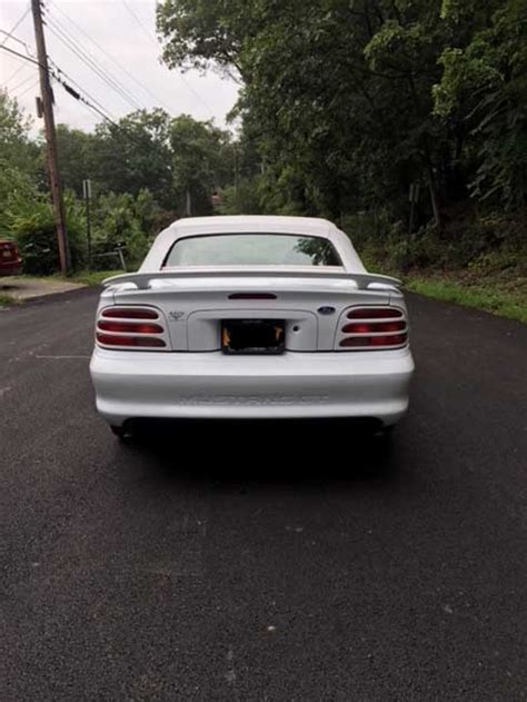 White 1995 Ford Mustang Gt Convertible 5spd V8 For Sale Mustangcarplace