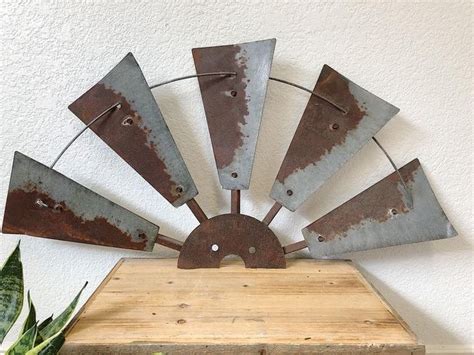 Authentic Half Windmill Wall Decor Rustic Windmill Metal Windmill Living Room Decor Windmill