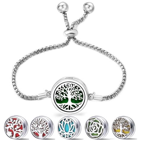 Pulsera De Aromaterapia De Rbol De La Vida Para Mujer Difusor De Aceite