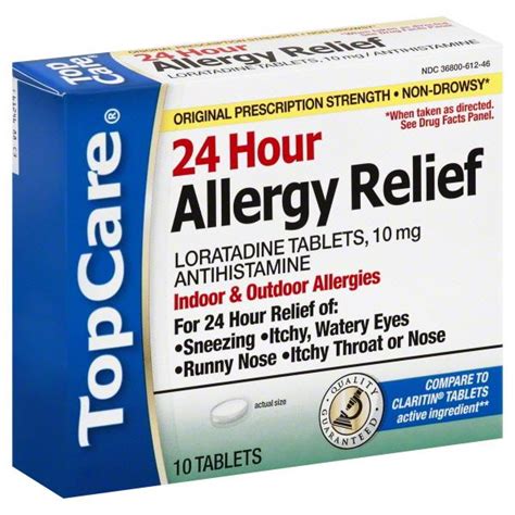 Topcare 24hr Allergy Relief Tablets Hy Vee Aisles Online Grocery Shopping