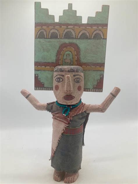 Hopi Polimana Or Butterfly Girl Katsina Doll By Manuel Denet Chavarria