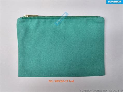 Best Quality Simple Solid Colors 100 Cotton Canvas Cosmetic Bag Blank