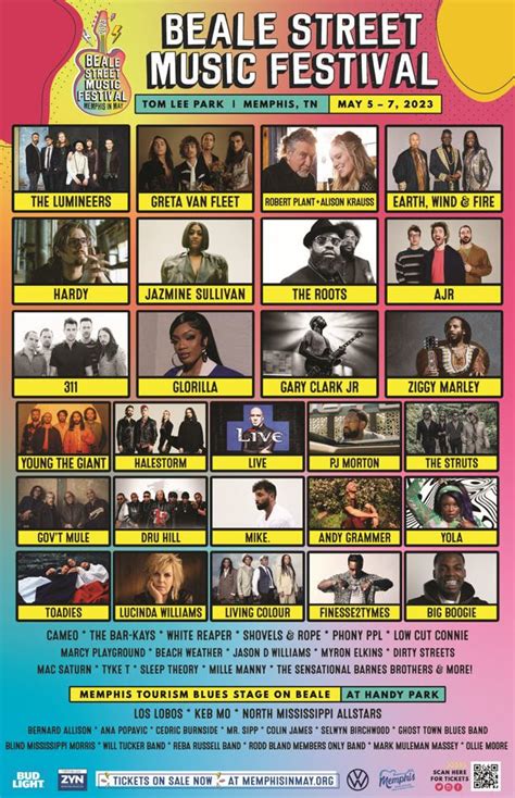 Beale Street 2023 Lineup Boasts Robert Plant And Greta Van Fleet