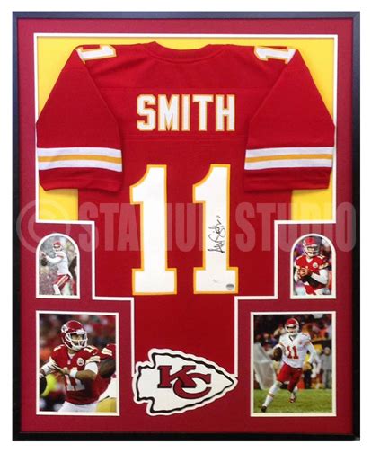 Alex Smith Autographed Framed Chiefs Jersey - The Stadium Studio