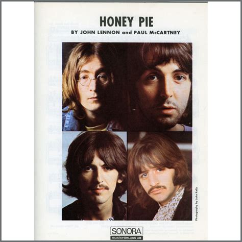 B25591 - The Beatles 1968 Honey Pie Sonora Sheet Music (Scandinavia) - Tracks