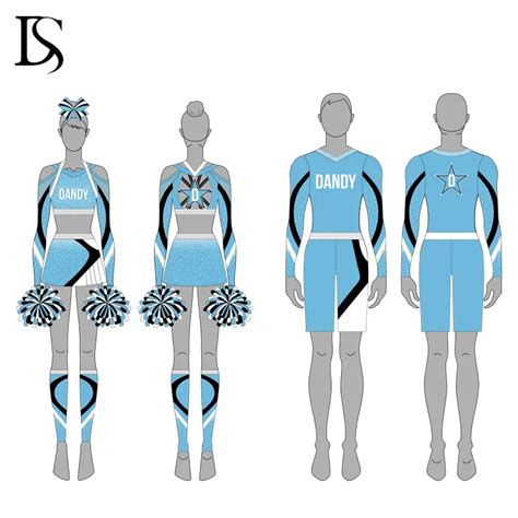 Hot Sale Custom Logo Cheerleader Uniform Long Sleeves Cheer Suits