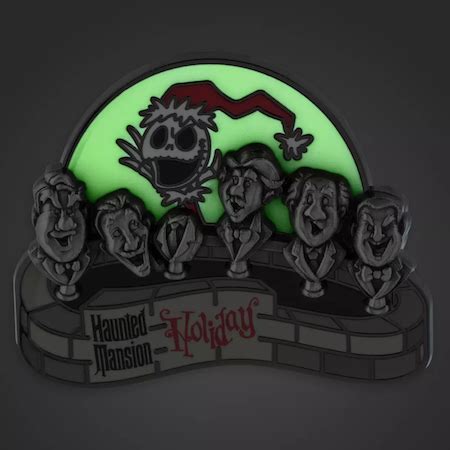 ShopDisney Adds Haunted Mansion Holiday Pins From Disneyland Seasonal