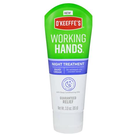 O Keeffe S Working Hands Hand Cream Night Treatment Shop Bath And Skin Care At H E B