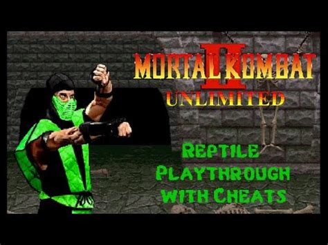 Mortal Kombat II Unlimited Sega Genesis Reptile Playthrough With