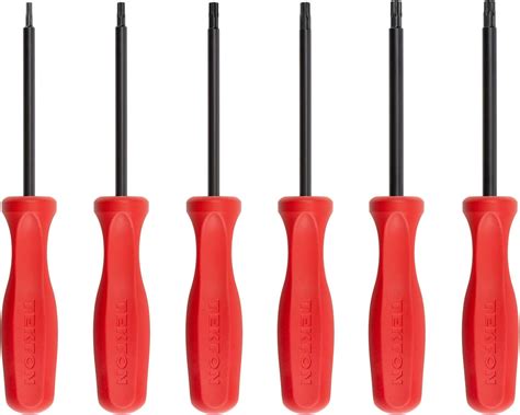 TEKTON Torx Juego de destornilladores de hoja de óxido negro 6 piezas