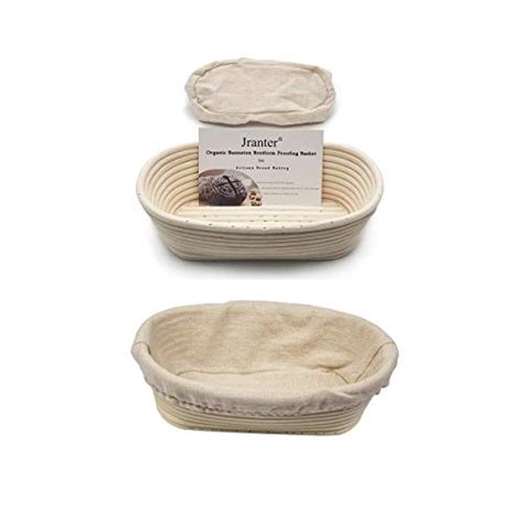 Snapklik Oval Banneton Bread Proofing Basket And Linen Liner Set