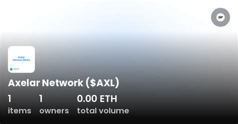 Axelar Network Axl Collection Opensea