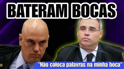 Andre Mendonça Ministro e A de Moraes do STF batem boca Senador