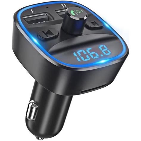 Transmetteur Fm Bluetooth Voiture Chargeur Lecteur MP3 Adaptateur