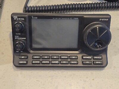 Icom Ic Ham Radio With Hm Mic Nifty Manual And Morse Code