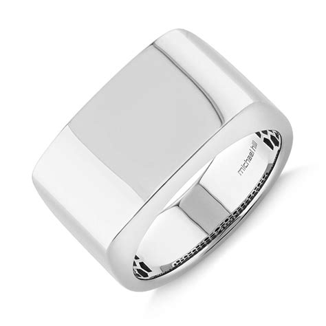 Mens Signet Ring In Sterling Silver