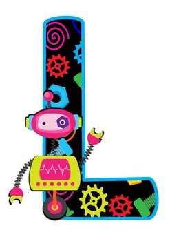 Welcome Letters Robot Themed By Educaclipart Tpt