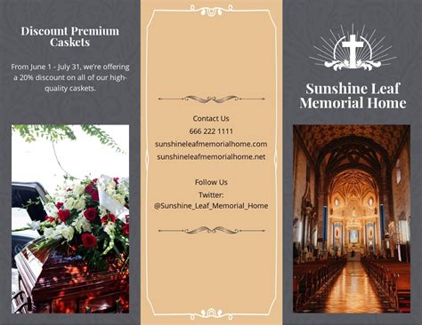 Funeral Brochures Templates Prntbl Concejomunicipaldechinu Gov Co