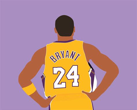 Kobe Bryant Digital Illustration Print Etsy