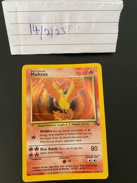 Pokemon Card Moltres V Chilling Reign Vstar Fossil Articuno Silver