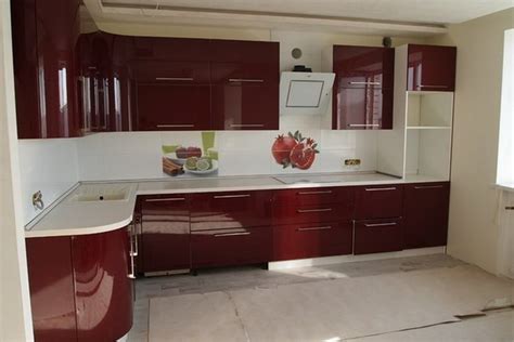 Бордовый кухонный гарнитур (76 фото) - фото - картинки и рисунки ...