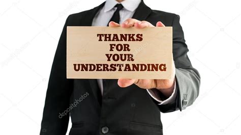 Thanks For Your Understanding — Stock Photo © Gajus-Images #58514265