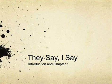 They Say I Say Introduction Summary 6