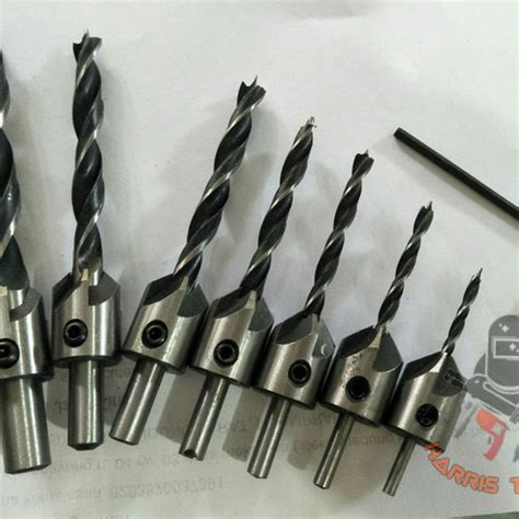 Jual Mata Bor Untuk Sekrup Chamfer Countersink Drill Bit Set Pcs