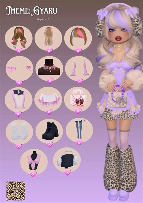 Theme Gyaru In 2024 Aesthetic Roblox Royale High Outfits Vip Dress