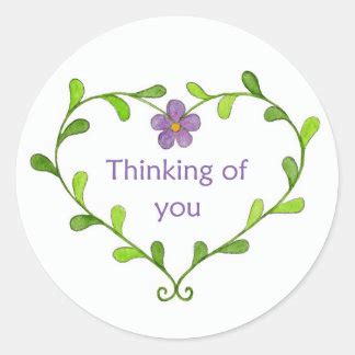 Thinking Of You Stickers | Zazzle