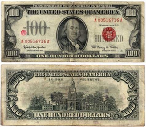 100 dollars United States Note États Unis Numista