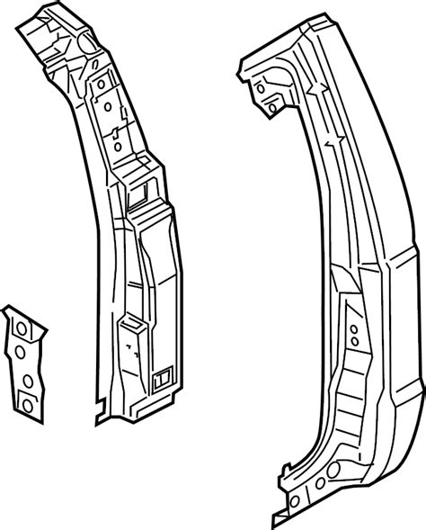 Ford F 250 Super Duty Body C Pillar Front Rear Upper CREW CAB