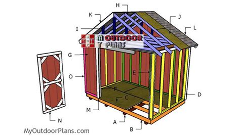 12x8 Shed Plans | MyOutdoorPlans