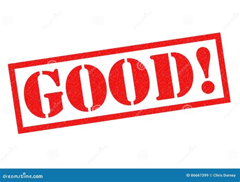 GOOD! stock illustration. Illustration of illustrative - 86667399