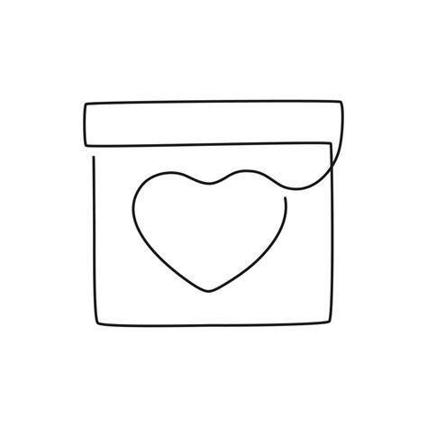 Valentine Mailbox Clip Art Black And White