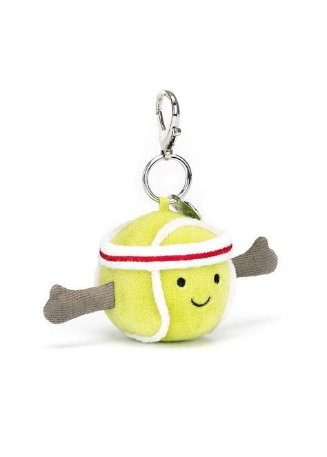 Jellycat Amuseables Sports Tennis Bag Charm Hub Hobby