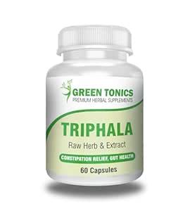 GREEN TONICS TRIPHALA Potent Blend Of Raw Herb And Extract 2500 Mg