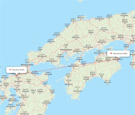 Flights From Tokushima To Fukuoka Tks To Fuk Flight Routes