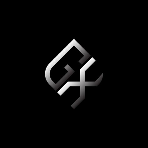 Gx Letter Logo Creative Design With Vector Graphic 9905604 Vector Art