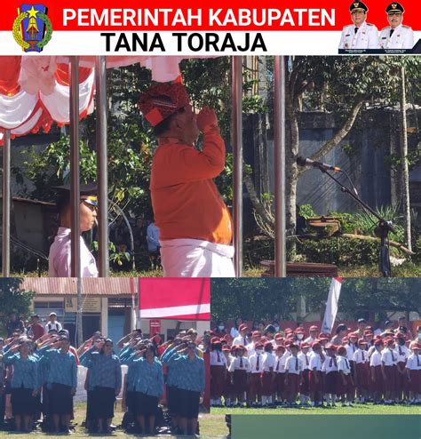 Upacara Hut Ri Ke Di Kabupaten Tana Toraja Berlangsung Khidmat