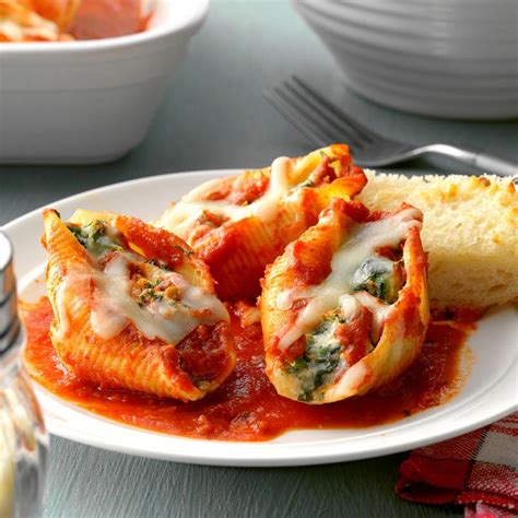 Four Cheese Stuffed Shells Recipe How To Make It Taste Of Home