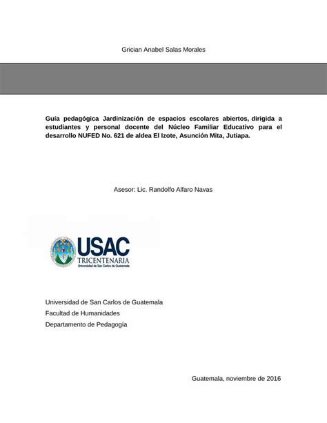 Pdf Grician Anabel Salas Morales Biblioteca Usac Edu Gtbiblioteca