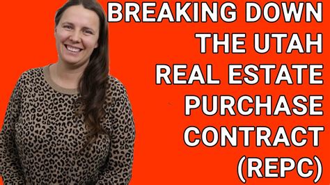 Understanding The Utah Real Estate Purchase Contract Repc Is The