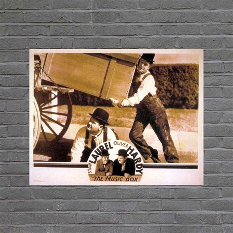 Laurel And Hardy The Music Box 1932 Lobby Card Movie Photo